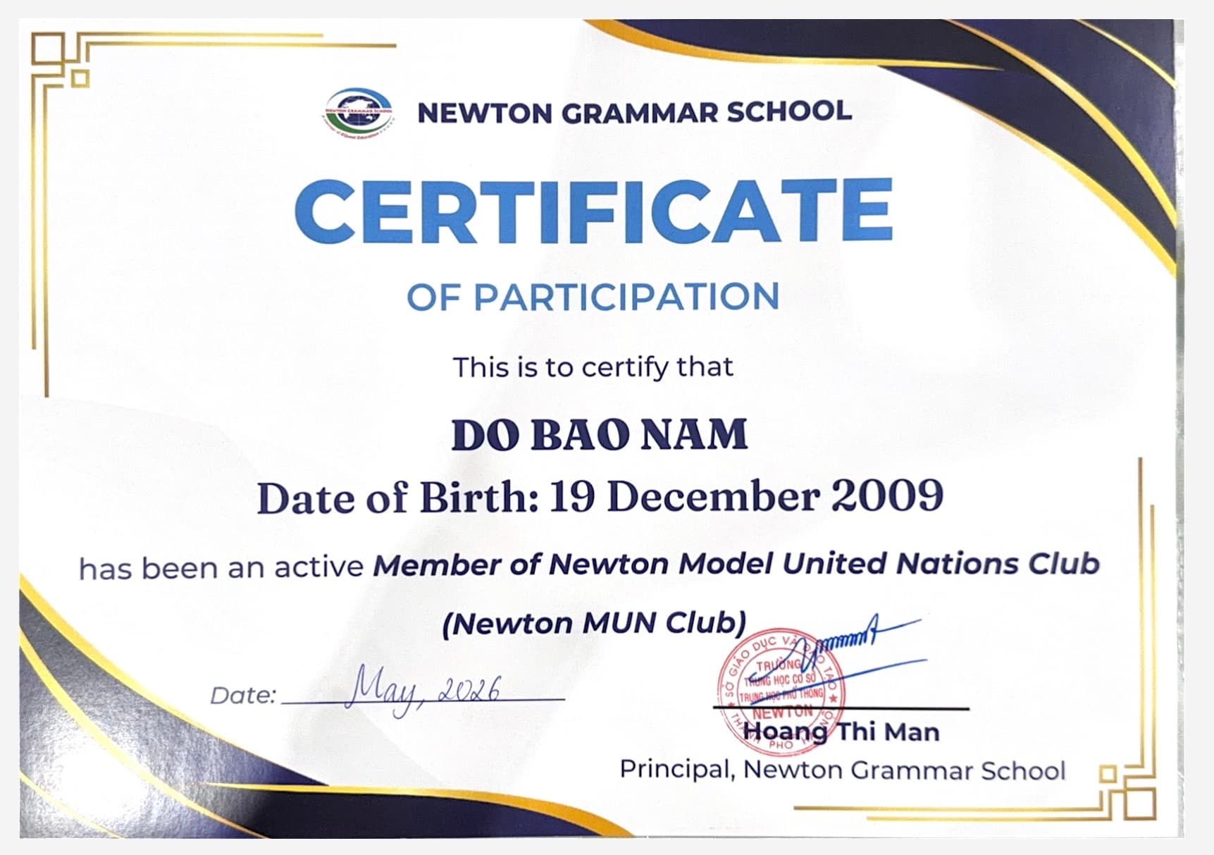 Member — Newton MUN Club