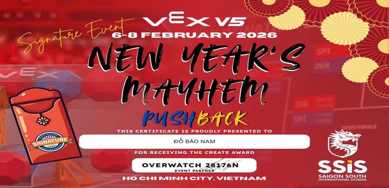 Create Award certificate — New Year's Mayhem Signature Event, Overwatch 28176N